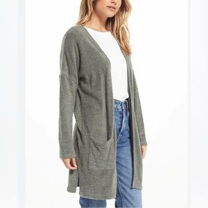 Z supply remi feather knit cardigan